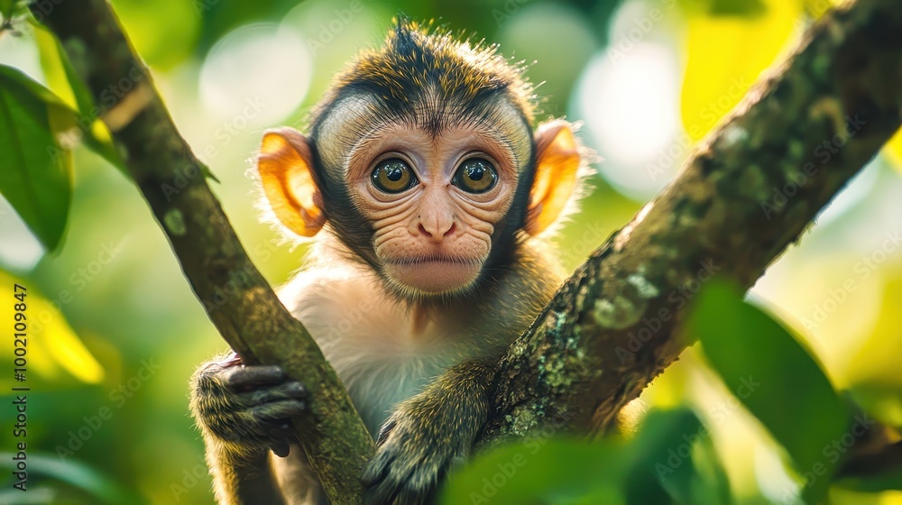 Monkey Holding a Box